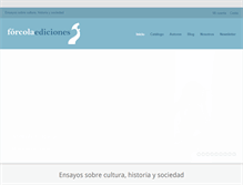 Tablet Screenshot of forcolaediciones.com